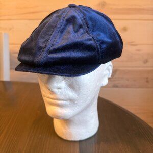 Brixton Mens Newsboy Cap Hat royal Blue Preppy Size Medium